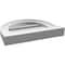 Ekena Millwork Round Top Surface Mount PVC Gable Vent: Functional, w/ 2"W x 2"P Brickmould Sill Frame, 14"W x 12"H GVPRT14X1203SF - alternate 3
